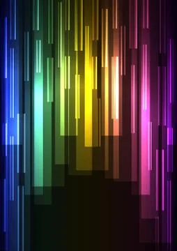 Rainbow overlap pixel speed abstract background Stock Illustration