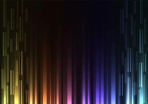 Rainbow overlap pixel speed abstract background Stock Illustration