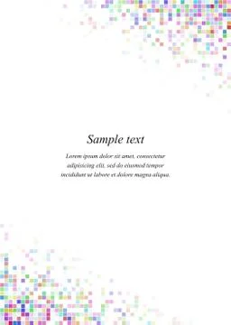 Rainbow page corner design template Stock Illustration