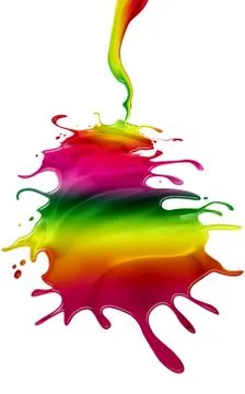 Rainbow paint Stock Illustration