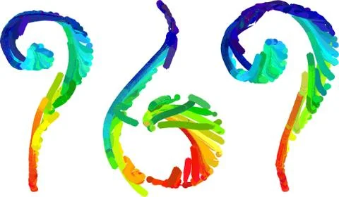 Rainbow Paint on Paper Иллюстрация