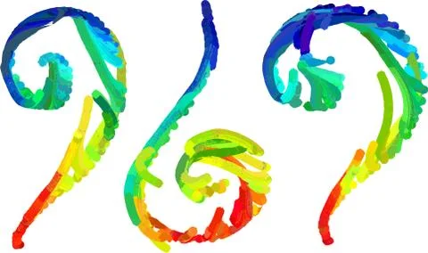 Rainbow Paint on Paper Иллюстрация