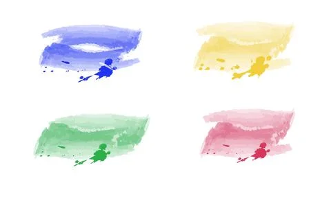 Rainbow paint splash background. Stock Illustration