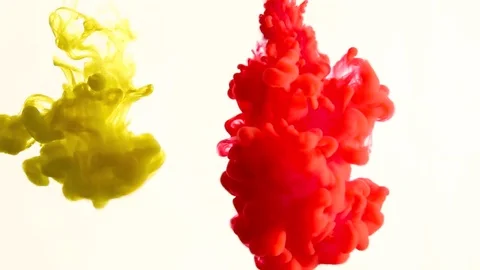 Rainbow paint in water Stock Footage 81071451