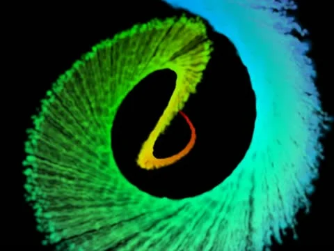 Rainbow Partical Stock Footage 11024574