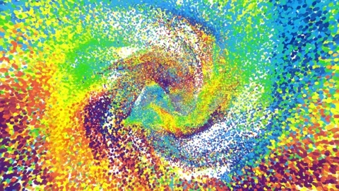 Rainbow Particles Stock Footage 324721435