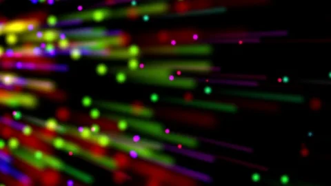 Rainbow Particles Motion Explosion Salut Firework Background Stock Footage 72823196