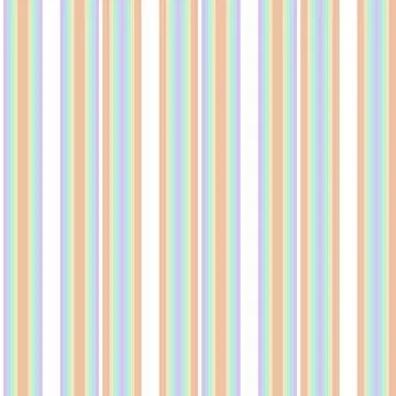 Rainbow Pastel Stripe seamless pattern background in vertical style Stock Illustration