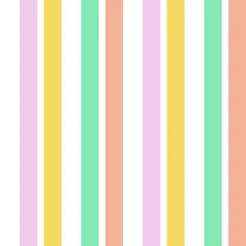 Rainbow Pastel Stripe seamless pattern background in vertical style Stock Illustration