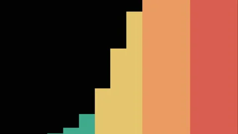 Rainbow pastel transitions for awesome Motion Graphics. Stock Footage 153602786