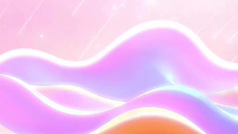 Rainbow Pastel Waves: Soft Colors Blend Together in a Dreamlike Swirl, Evoking Video stock 318052013