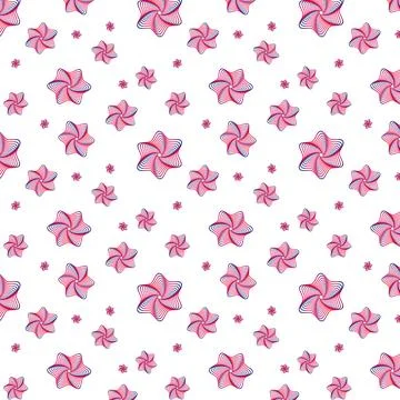 Rainbow pattern of abstract flower, arcs, stars on a white background, for .. Stock Illustration