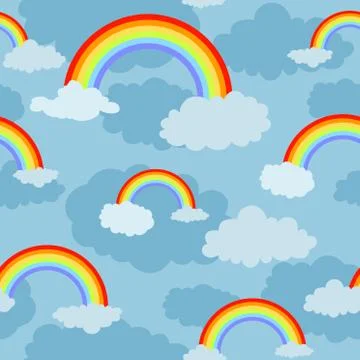 Rainbow pattern 스톡 일러스트