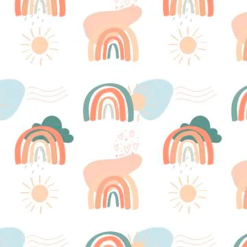 Rainbow pattern Stock Illustration