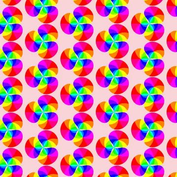 Rainbow pattern Stock Illustration