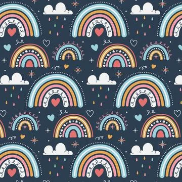 Rainbow pattern Illustrazione stock