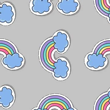 Rainbow pattern Stock Illustration