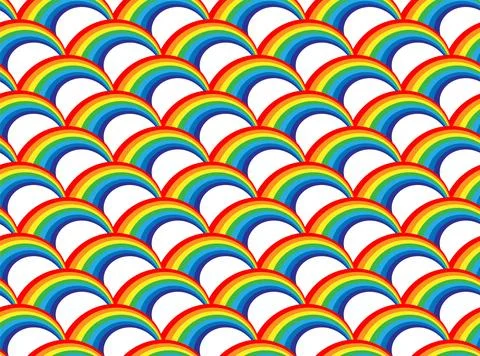 Rainbow pattern seamless. Colorful background vector texture design. Abstract Stock Illustration
