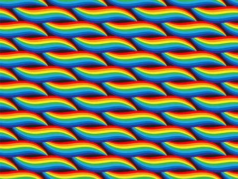 Rainbow pattern seamless. Colorful background vector texture design. Abstract Stock Illustration