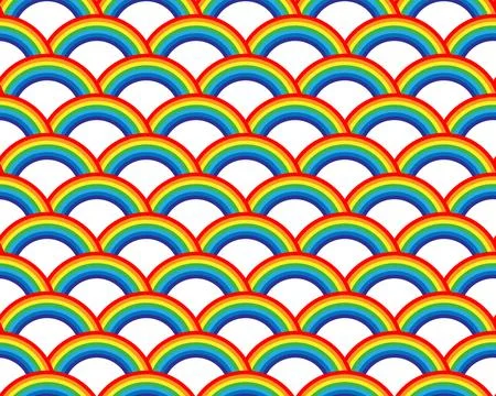 Rainbow pattern seamless. Colorful background vector texture design. Abstract Stock Illustration