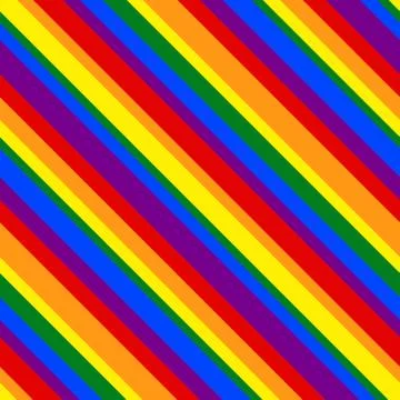 Rainbow pattern seamless line for design print Stock Illustration