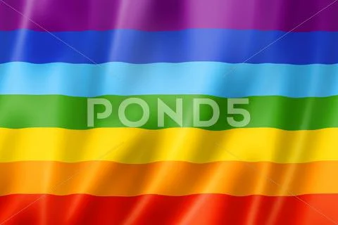 Rainbow peace flag Stock Illustration
