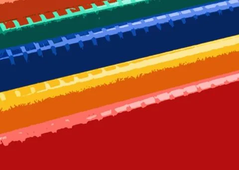 Rainbow Pens Stockfoto's