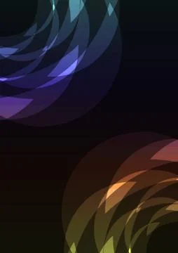 Rainbow petal overlap layer abstract background Stock Illustration