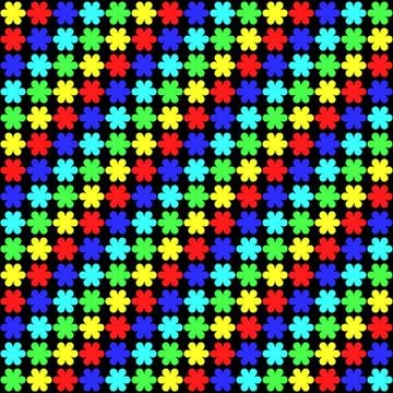 Rainbow Petals Stock Illustration