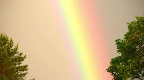 Rainbow phenomenon Stock Footage