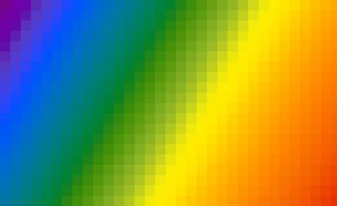 Rainbow pixel gradient background. Colorful abstract digital texture. Graphic Stock Illustration