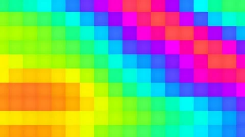 Rainbow Pixelated Wave Motion Animation Loop Stock Footage 221731780