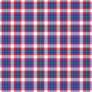 Rainbow Plaid Tartan Checkered Seamless Pattern Stock Illustration