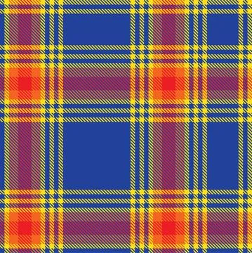 Rainbow Plaid Tartan Checkered Seamless Pattern Illustrazione stock