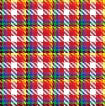 Rainbow Plaid Tartan Checkered Seamless Pattern Illustrazione stock