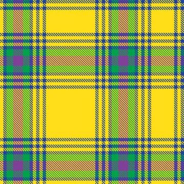 Rainbow Plaid Tartan Checkered Seamless Pattern Stock Illustration