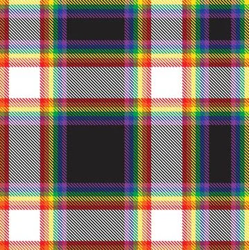 Rainbow Plaid Tartan Checkered Seamless Pattern Stock Illustration