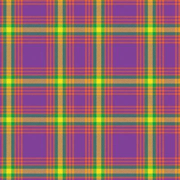 Rainbow Plaid Tartan Checkered Seamless Pattern Stock Illustration