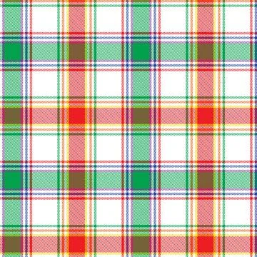Rainbow Plaid Tartan Checkered Seamless Pattern Stock Illustration