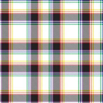 Rainbow Plaid Tartan Checkered Seamless Pattern Stock Illustration
