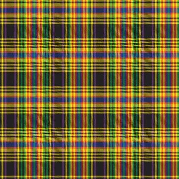 Rainbow Plaid Tartan Checkered Seamless Pattern Stock Illustration
