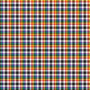 Rainbow Plaid Tartan Checkered Seamless Pattern Illustrazione stock