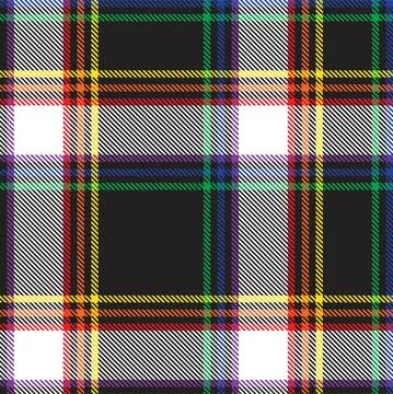 Rainbow Plaid Tartan Checkered Seamless Pattern Stock Illustration