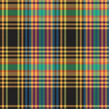 Rainbow Plaid Tartan Checkered Seamless Pattern Stock Illustration