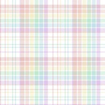 Rainbow Plaid textured Seamless Pattern Collection Stock Illustration