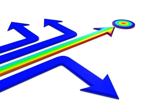 Rainbow pointer.3d rainbow pointer.3d Copyright: xZoonar.com/SerhiixPavlov... 스톡 사진