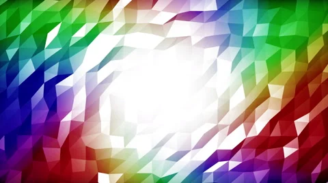 Rainbow polygon background Stock Footage 50413025