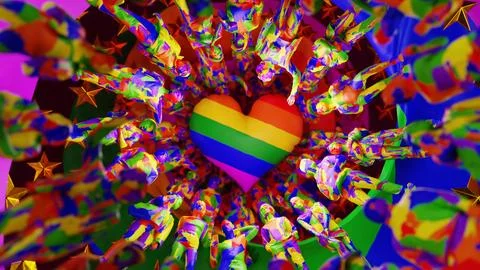 Rainbow Pride Day Flag Stock Photos