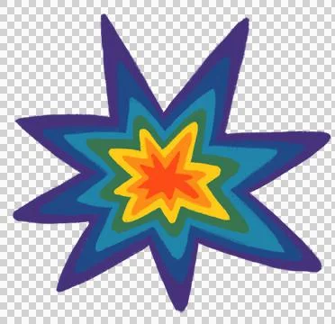 Rainbow pride explode background decoration lgbtq element illustration drawin Stock Illustration