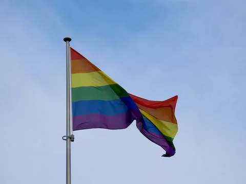 Rainbow pride flag Stock Photos